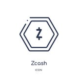Linear zcash icon from Cryptocurrency economy and finance outline collection. Thin line zcash vector isolated on white background stock illustration Linear zcash icon from Cryptocurrency economy and finance outline collection. Thin line zcash vector isolated on white background stock illustration