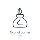 Lineare Alkoholbrennerikone von der Grundzügesammlung Dünne Linie Alkoholbrennerikone lokalisiert auf weißem Hintergrund alcohol vektor abbildung Lineare Alkoholbrennerikone von der Grundzügesammlung Dünne Linie Alkoholbrennerikone lokalisiert auf weißem Hintergrund alcohol vektor abbildung