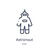 Lineare Astronaut ingravity Ikone von der Astronomieentwurfssammlung Dünne Linie Astronaut ingravity Vektor lokalisiert auf Weiß lizenzfreie abbildung Lineare Astronaut ingravity Ikone von der Astronomieentwurfssammlung Dünne Linie Astronaut ingravity Vektor lokalisiert auf Weiß lizenzfreie abbildung