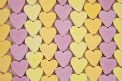Linee di cuori di Candy Immagini Stock Linee di cuori di Candy Immagini Stock
