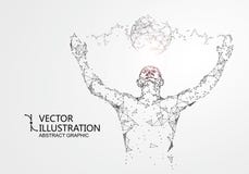 Lines connected to people, symbolizing the meaning of artificial intelligence. vector illustration Lines connected to people, symbolizing the meaning of artificial intelligence. vector illustration