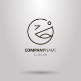 Linha arte simples que pisc o logotipo do sorriso ilustração royalty free Linha arte simples que pisc o logotipo do sorriso ilustração royalty free