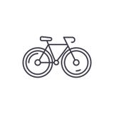 Linha conceito da bicicleta do ícone Ilustração linear do vetor da bicicleta, símbolo, sinal ilustração royalty free Linha conceito da bicicleta do ícone Ilustração linear do vetor da bicicleta, símbolo, sinal ilustração royalty free