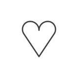 Linha de coração ícone do amor Fotografia de Stock Royalty Free Linha de coração ícone do amor Fotografia de Stock Royalty Free