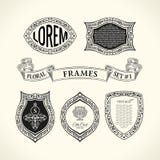 Linha luxuosa caligráfica símbolo Floresce o monograma elegante do emblema Projeto real do divisor do vintage ilustração royalty free Linha luxuosa caligráfica símbolo Floresce o monograma elegante do emblema Projeto real do divisor do vintage ilustração royalty free