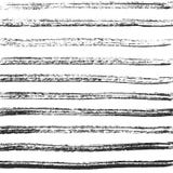Linhas horizontais do carvão vegetal Textura preta mão-crafted vetor ilustração stock Linhas horizontais do carvão vegetal Textura preta mão-crafted vetor ilustração stock