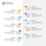 Linii czasu pojęcie Infographic projekta szablon z 10 krokami ilustracja wektor Linii czasu pojęcie Infographic projekta szablon z 10 krokami ilustracja wektor
