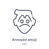 Liniowa dokuczająca emoji ikona od Emoji konturu kolekcji Cienieje linia dokuczającego emoji wektor odizolowywającego na białym t ilustracja wektor Liniowa dokuczająca emoji ikona od Emoji konturu kolekcji Cienieje linia dokuczającego emoji wektor odizolowywającego na białym t ilustracja wektor