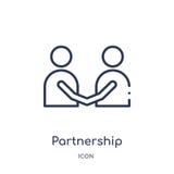 Liniowa partnerstwo ikona od biznesu i analityka zarysowywamy kolekcję Cienieje kreskowego partnerstwo wektor odizolowywającego n royalty ilustracja Liniowa partnerstwo ikona od biznesu i analityka zarysowywamy kolekcję Cienieje kreskowego partnerstwo wektor odizolowywającego n royalty ilustracja