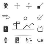 Linje för bergteckensymbol Detaljerad uppsättning av rengöringsduksymboler Högvärdig kvalitets- grafisk design En av samlingssymb vektor illustrationer Linje för bergteckensymbol Detaljerad uppsättning av rengöringsduksymboler Högvärdig kvalitets- grafisk design En av samlingssymb vektor illustrationer