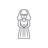 Linje symbolsbegrepp för Jungfruzodiaktecken Illustration för vektor för Jungfruzodiaktecken linjär, symbol, tecken vektor illustrationer Linje symbolsbegrepp för Jungfruzodiaktecken Illustration för vektor för Jungfruzodiaktecken linjär, symbol, tecken vektor illustrationer