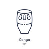Linjär congasymbol från Afrika översiktssamling Tunn linje congavektor som isoleras på vit bakgrund moderiktig illustration för c vektor illustrationer Linjär congasymbol från Afrika översiktssamling Tunn linje congavektor som isoleras på vit bakgrund moderiktig illustration för c vektor illustrationer