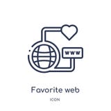 Linjär favorit- rengöringsduksymbol från att marknadsföra översiktssamlingen Tunn linje favorit- rengöringsduksymbol som isoleras vektor illustrationer Linjär favorit- rengöringsduksymbol från att marknadsföra översiktssamlingen Tunn linje favorit- rengöringsduksymbol som isoleras vektor illustrationer