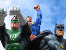Linterna, supermán y Batman verdes Linterna, supermán y Batman verdes