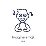 Linéaire imaginez l'icône d'emoji de la collection d'ensemble d'Emoji La ligne mince imaginent le vecteur d'emoji d'isolement sur illustration de vecteur Linéaire imaginez l'icône d'emoji de la collection d'ensemble d'Emoji La ligne mince imaginent le vecteur d'emoji d'isolement sur illustration de vecteur