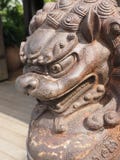 Lion at front main gate. stock photos Lion at front main gate. stock photos