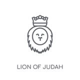 Lion of Judah linear icon. Modern outline Lion of Judah logo con royalty free illustration Lion of Judah linear icon. Modern outline Lion of Judah logo con royalty free illustration