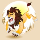 Lion King de la bestia ilustración del vector Lion King de la bestia ilustración del vector