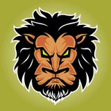 Lion Logo front Side View Vector Illustration stock illustration Lion Logo front Side View Vector Illustration stock illustration