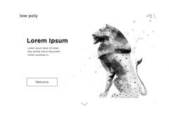 Lion in outline low poly. strategy. Vector royalty free illustration Lion in outline low poly. strategy. Vector royalty free illustration