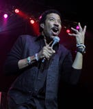 Lionel Richie exécute de concert photos libres de droits Lionel Richie exécute de concert photos libres de droits