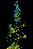 Liquid color drop on black background royalty free stock images Liquid color drop on black background royalty free stock images