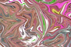 Liquéfiez le modèle abstrait avec le rose, Brown, vert, Grey And Yellow Graphics Color Art Form Fond de Digital avec l'écoulement illustration stock Liquéfiez le modèle abstrait avec le rose, Brown, vert, Grey And Yellow Graphics Color Art Form Fond de Digital avec l'écoulement illustration stock