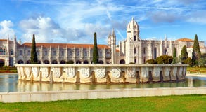 Lisbon, Jeronimos Monastery or Hieronymites, Portugal royalty free stock images Lisbon, Jeronimos Monastery or Hieronymites, Portugal royalty free stock images