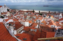Skyline of Alfama Lisbon stock photos Skyline of Alfama Lisbon stock photos