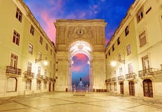 Lissabon - Praca do Comercio, Portugal stock afbeeldingen Lissabon - Praca do Comercio, Portugal stock afbeeldingen