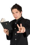 Listen Me!Priest With Holy Bible Royalty Free Stock Images Listen Me!Priest With Holy Bible Royalty Free Stock Images