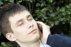 Listening To Music Royalty Free Stock Photo Listening To Music Royalty Free Stock Photo