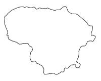 Lithuania map outline vector illustration royalty free illustration Lithuania map outline vector illustration royalty free illustration