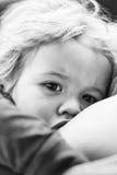 Little boy sucks female chest royalty free stock photography Little boy sucks female chest royalty free stock photography