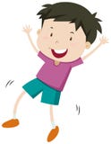 Little boy with happy face royalty free illustration Little boy with happy face royalty free illustration