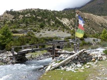 Little bridge over mountain river royalty free stock photography Little bridge over mountain river royalty free stock photography