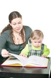 Little Child And Mother Reading Book Royalty Free Stock Photography Little Child And Mother Reading Book Royalty Free Stock Photography