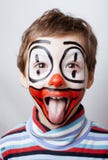 Little cute boy with facepaint like clown Stock Image Little cute boy with facepaint like clown Stock Image