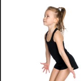 The little girl is catching the ball. Royalty Free Stock Photo The little girl is catching the ball. Royalty Free Stock Photo