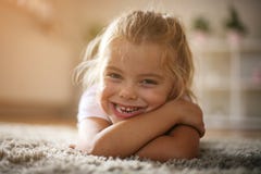 Little girl looking at camera. stock photo Little girl looking at camera. stock photo