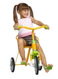 Little girl with tails stock photos Little girl with tails stock photos