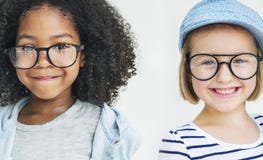 Little Girls Friendship Fun Happiness Retro Togetherness Concept stock photography Little Girls Friendship Fun Happiness Retro Togetherness Concept stock photography