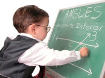 Little Man Series: At the Board royalty free stock photos Little Man Series: At the Board royalty free stock photos