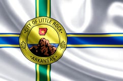 Little rock flag illustration royalty free illustration Little rock flag illustration royalty free illustration
