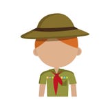 Little Scout Character Icon Royalty Free Stock Photos