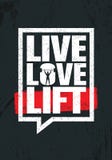 Live Love Lift Segno d'ispirazione dell'illustrazione di citazione di motivazione della palestra di forma fisica e di allenamento Fotografia Stock Live Love Lift Segno d'ispirazione dell'illustrazione di citazione di motivazione della palestra di forma fisica e di allenamento Fotografia Stock