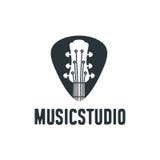Live Music und akustische Logoentwurfsvektorillustration vektor abbildung Live Music und akustische Logoentwurfsvektorillustration vektor abbildung
