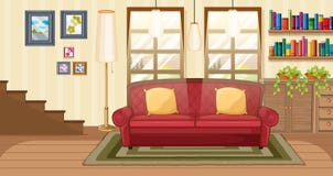 Living Room Background Scene Royalty Free Stock Photography