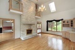 Living room with fireplace Royalty Free Stock Images Living room with fireplace Royalty Free Stock Images