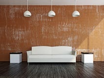 Livingroom med vitsofaen royaltyfri foto Livingroom med vitsofaen royaltyfri foto